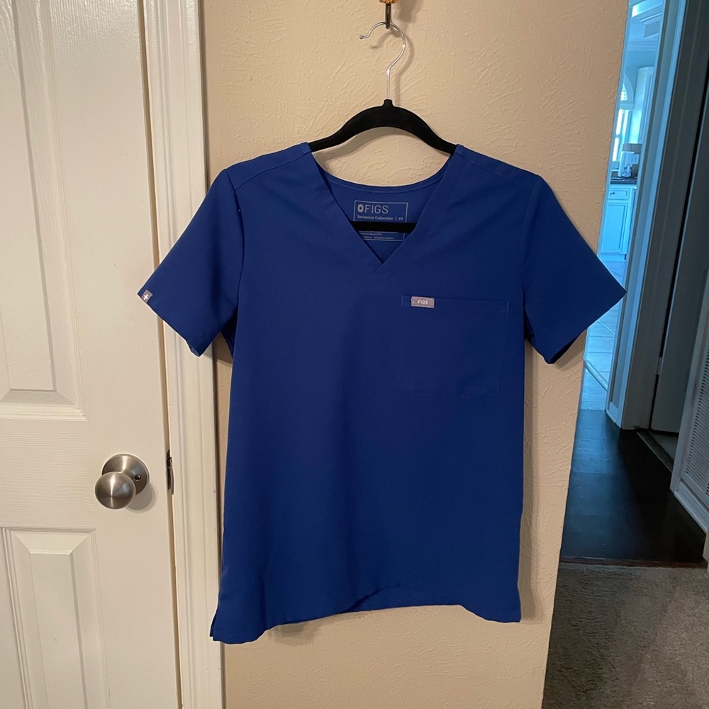 Figs Limited Edition Galaxy Blue XS Scrub Top